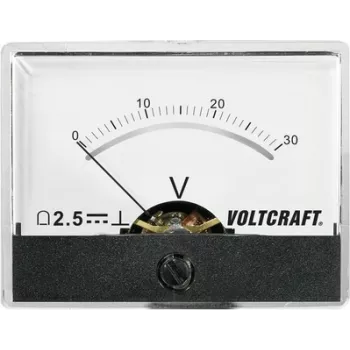 Voltcraft AM-60X46/30V/DC miernik instalacyjny AM-60X46/60V/DC 30 V miernik magnetoelektryczny (AM-60X46/30V/DC)