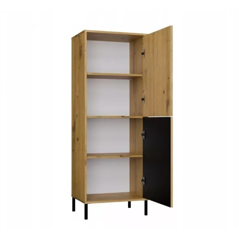 KAMARO 2DK cienki/GŁ dąb ARTISAN DISPLAY CABINET