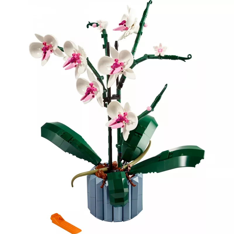 LEGO 10311 Icons Orchidea Sztuczna Roślina Zestaw do Budowania z Kwiatami Dodatek do Wystroju Wnętrz dla Dorosłych Kolekcja Botaniczna Prezent dla Żony lub Męża