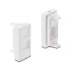 Zatrzaskowa osłona modułu H do modułu Keystone 1-port DELOCK 22,5×45 mm ABS biała