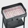 Elektryczny grill stołowy SEVERIN PG 8594 — 2000 W, ruszt prostokątny, czarny