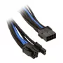 Kabel SilverStone PCI-8-Pin na PCIe-6+2-Pin, 250 mm - czarny/niebieski