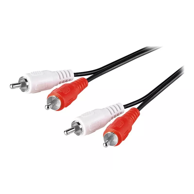 Goobay | Przewód stereo RCA 2x RCA | 50030 | 2x RCA męski (audio lewy/prawy) | 2x RCA męski (audio lewy/prawy)