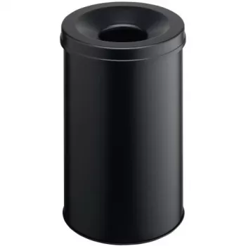 Kosz na odpady okrągły stalowy czarny Durable 330601