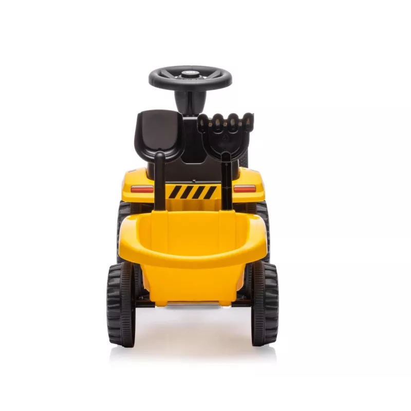 Pojazd CAT Traktor z przyczepą żółty jeździk