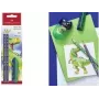Zestaw ołówków grafitowych Faber-Castell Dino HB niebieski – HB ołówki drewniane, niebieski korpus, zestaw