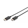 Kabel połączeniowy DisplayPort z zatrzaskami 1080p 60Hz FHD Typ DP / DP M / M czarny 1m