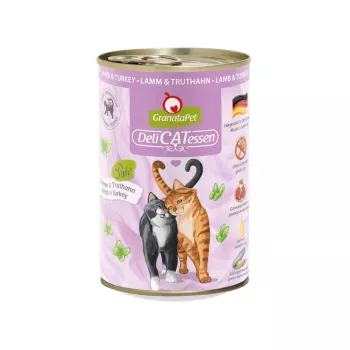 mokra karma dla kota Fox4Pets GRANATAPET DeliCATessen Lamb & Turkey pate 400 g, bezzbożowa, adult, hypoallergenic