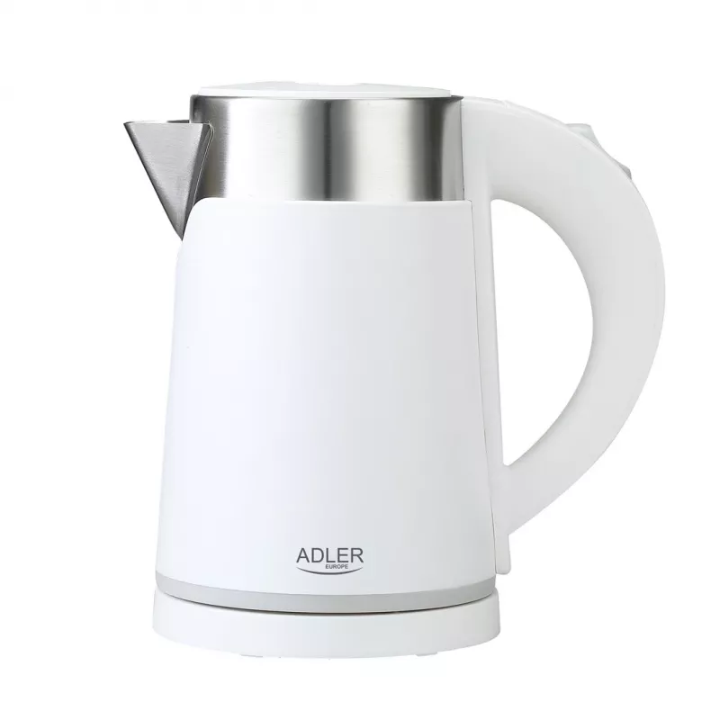 Czajnik elektryczny Adler AD 1372w — 0,6 l, 800 W, obudowa ze stali nierdzewnej, sterowanie dotykowe
