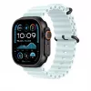 Apple 49mm Ice Niebieski Ocean Band - czarne wykończenie tytanowe