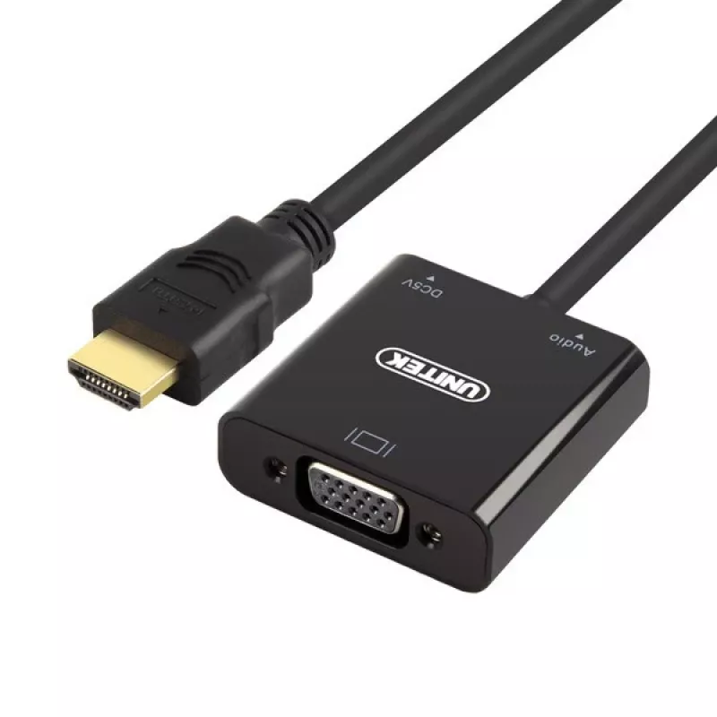UNITEK Y-6333 karta interfejsowa/adapter 3.5 mm, VGA