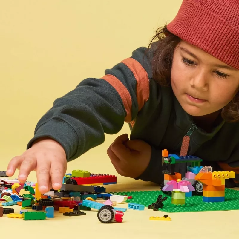 LEGO 11023 Classic Zielona Podstawa Kwadrat 32x32 Kołki Budowlana Trawiasta Podstawa do Budowania i Eksponowania Zestaw Pojedynczy