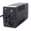 Qoltec Monolith zasilacz awaryjny (UPS) Online 1 kVA 600 W 2 gniazda SCHUKO
