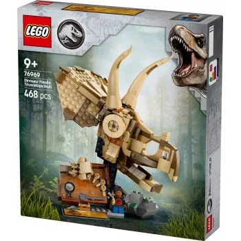 LEGO JURASSIC WORLD 76969 Skamieliny dinozaurów: Czaszka triceratopsa