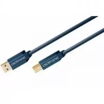 ClickTronic 0.5m USB3.0 A - B m/m 0.5m USB A USB B Niebieski Kabel USB (70090)