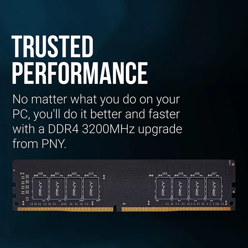 PNY MD16GSD43200-TB, 16 GB, 1 x 16 GB, DDR4, 3200 MHz, 288-pin DIMM