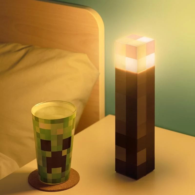 Lampa stołowa Paladone Torch Light PP9202MCFV3 Minecraft design zasilana bateriami