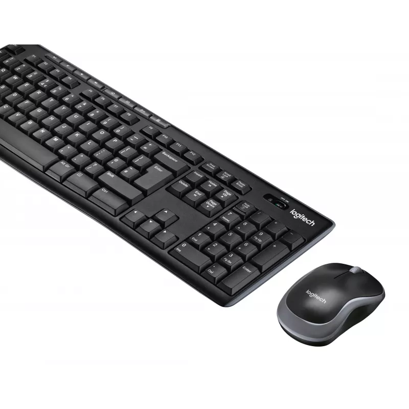 Logitech Wireless Combo MK270 - zestaw klawiatura i mysz - bezprzewodowy - 2,4 GHz - francuski (920-004510)