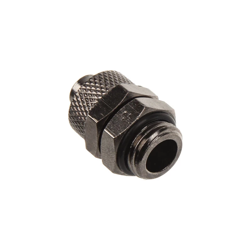 Złączka prosta G1/4 cala AG na 11/8mm - nikiel czarny