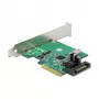 Karta DeLOCK PCI Express x4 na 1 wewnętrzny port USB 3.2 Gen 2 klucz B 20-pinowe gniazdo