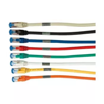 Kabel krosowy RJ45 - CAT6A 500 MHz - 0,15 m - szary - S-STP (S/FTP) - AWG26 - LSZH - Synergy 21