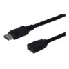 Digitus ASSMANN - Przedłużacz DisplayPort - DisplayPort (M) - DisplayPort (W) - 2 m (DisplayPort 1.2) - Formowany - Czarny (AK-340200-020-S)