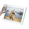 Cyfrowa ramka do zdjęć Denver PFF-1515W Biała 39,6 cm (15,6 inch) Ekran dotykowy Wi-Fi