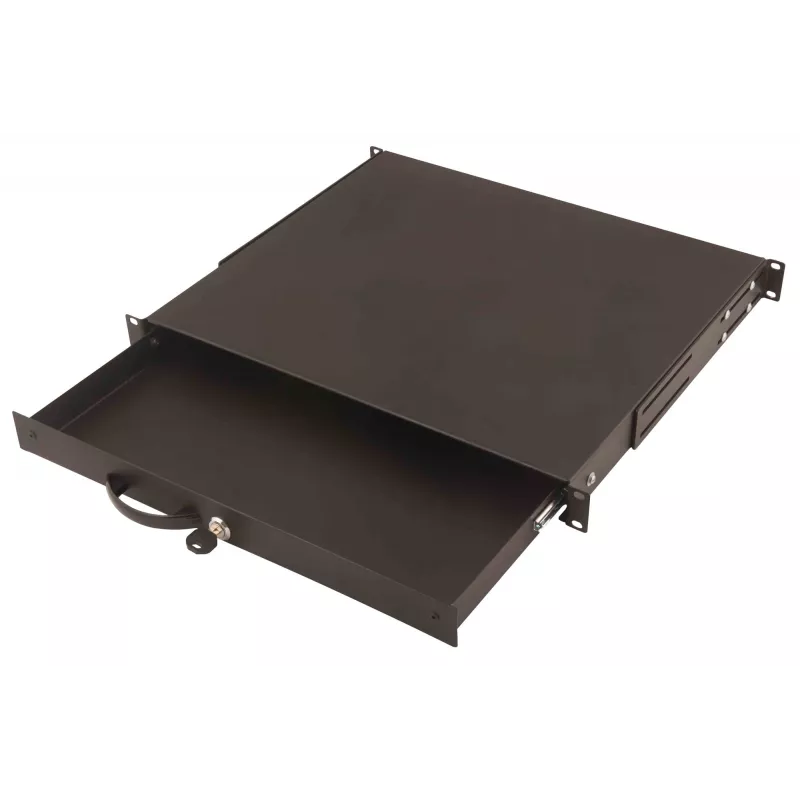 Szuflada na klawiaturę i dokumenty Digitus DN-19 KEY-1U-SW