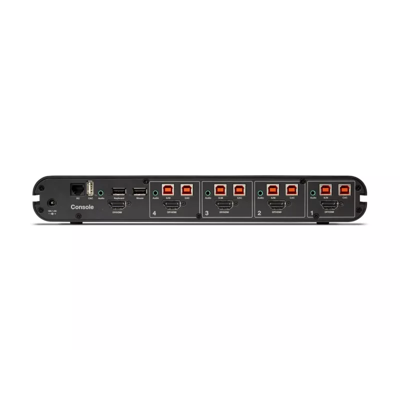 Belkin 4P Sngl Head DP/HDMI to DP/HDMI Video Secure DT Kvm Switch PP4.0 (F1DN104KVM-UN-4)