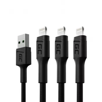 Kabel Lightning zielony Cell KABGCSET05 1.2m Czarny