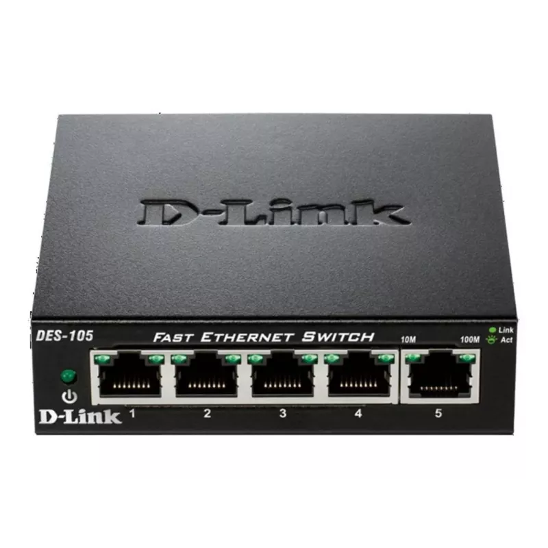 D-Link DES-105 Niezarządzalny L2 Czarny