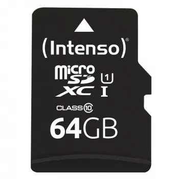 Karta pamięci Intenso Performance (microSDXC z adapterem SD) – 64 GB – UHS-I U1 / Class10 – microSDXC UHS-I (3424490)