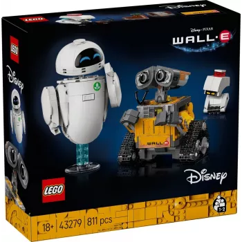 LEGO zestaw konstrukcyjny Disney Pixar WALL·E i EVE 43279 — 811 elementów, wysokość 130 mm, dla 18+
