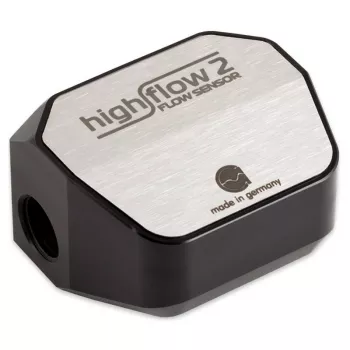 Czujnik przepływu Aqua-Computer Durchflusssensor high flow 2, 2x G1/4 – srebrny/czarny
