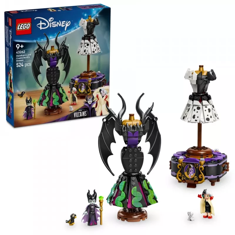 LEGO DISNEY 43262 Suknie Maleficent i Cruelli de Vil