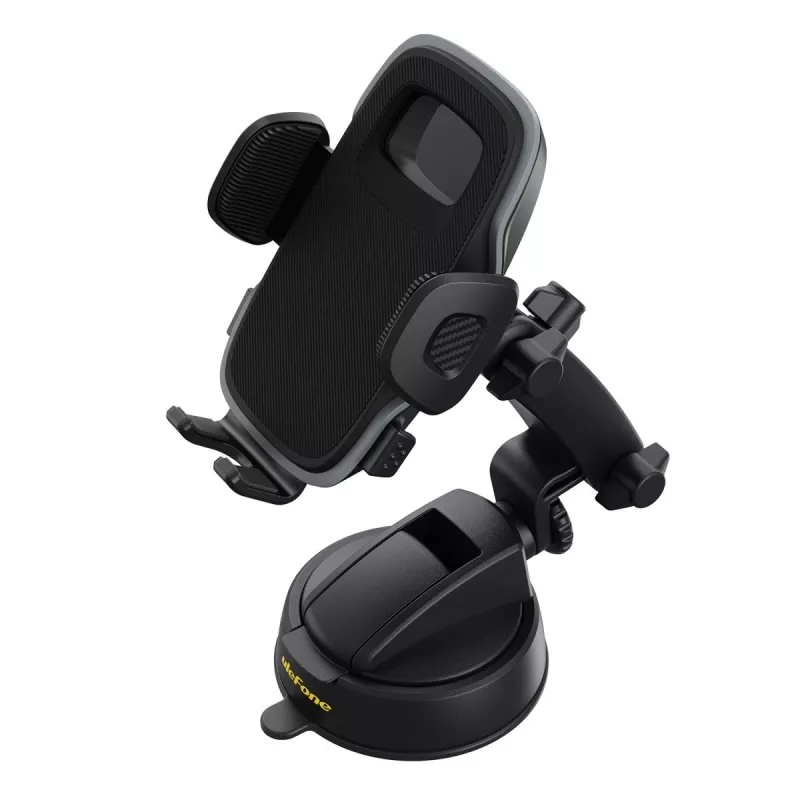 Car smartphone and tablet mount UleFone Armor Mount UAN15, adjustable holder for dashboard or windshield
