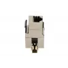 Keystone jack Extralink CAT6 STP RJ45, żeński, kolor steel, 1 szt.