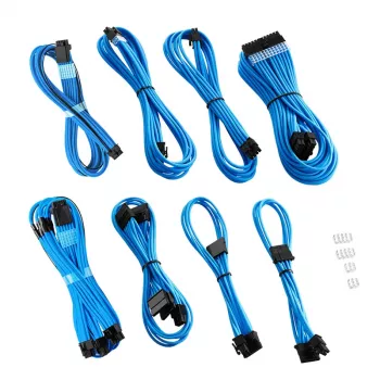 CableMod RT-Series PRO ModMesh 12VHPWR zestaw podwójnych kabli do ASUS/Seasonic, jasnoniebieski