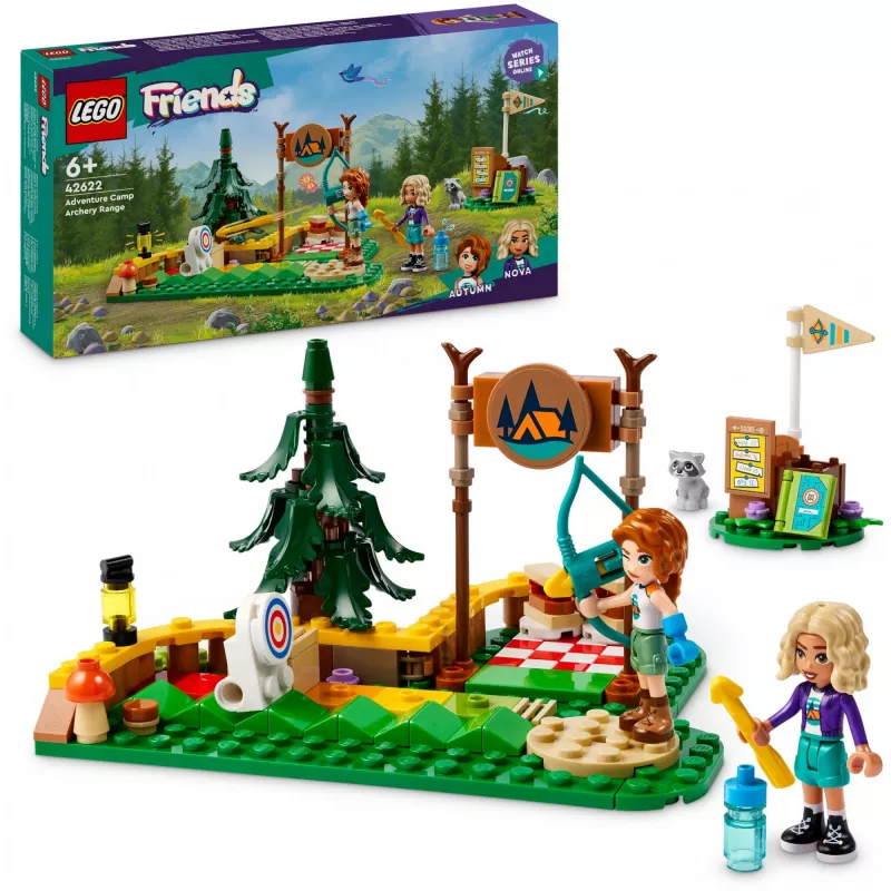 Klocki LEGO Friends Obóz łuczniczy 42622 — 157 elementów, 2 minifigurki, wiek 6+