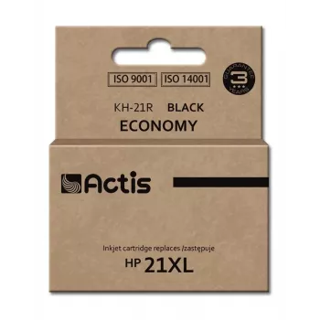 Wkład atramentowy ACTIS KH-21R kompatybilny z HP 21XL C9351A — czarny, tusz pigmentowy 20 ml, wydajność wysoka (XL), pojedyncze opakowanie
