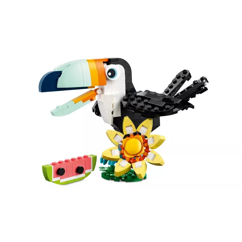 Zestaw konstrukcyjny LEGO Creator 3-w-1 Dzikie zwierzęta Tropikalny tukan 31173