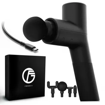 Pistolet do masażu Extralink Massage Gymgun Fit 2.0 Lite, 4 głowice, 6 trybów