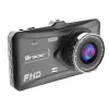 Dashcam TRACER 4TS Full HD dwukanałowa kamera samochodowa, 2 MP główna, 0,4 MP wewnętrzna, kąty 140°/60°, wyświetlacz IPS 4 cale, bateria 150 mAh, obudowa aluminiowa, asystent parkowania