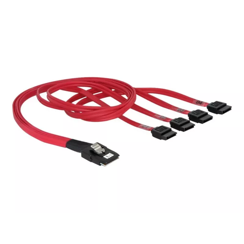 Delock - SATA- / SAS-kabel - 4-Lane - SATA (W) to 36 PIN 4iMini MultiLane (M) - 50 cm (83057)