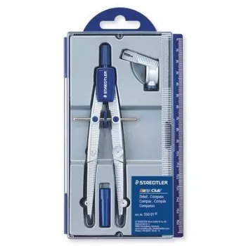 Cyrkiel stały Staedtler 550 01 niebiesko-srebrny