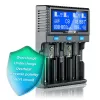 everActive UC-4200 Uniwersalna ładowarka sieciowa AC 12V 3A, obsługuje AA/AAA/C/9V, 4 ogniwa, czarna, wbudowany wyświetlacz