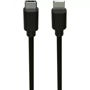 Kabel do telefonu komórkowego Ansmann 1700-0106 Czarny USB C Lightning 0,12 m