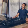 Masażer do nóg Therabody RecoveryAir Czarny — masaż uciskowy, 4 programy, Bluetooth, bateria 240 min