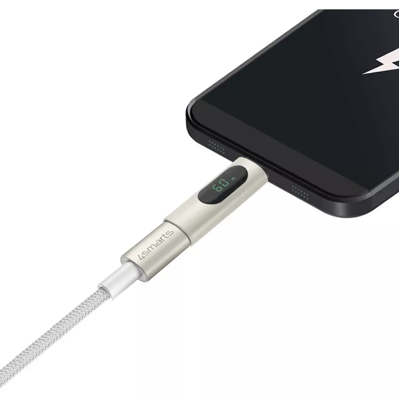 4smarts USB-C do USB-C Kabel PremiumCord 100W 3m Biały - 3 m - USB C - USB C - USB 2.0 - 0,48 Gbit/s - Biały