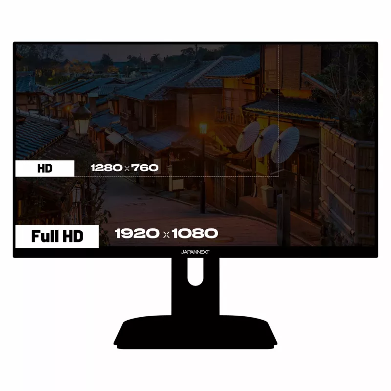 Monitor komputerowy JAPANNEXT JN-IPS238FHD200F-HSP-CAMO 61 cm (24 cale) 1920 x 1080 pikseli Full HD LCD Czarny